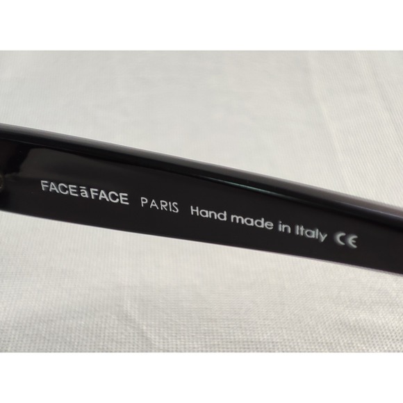FACE a FACE Paris Monoi 1 700 Black Green FRAMES ONLY Italy Hand Made W/ Case - Picture 7 of 9